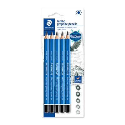 Grafitceruza készlet, jumbo, Staedtler, Design Journey, Lumograph - 5 db