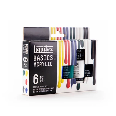 Liquitex Basics akrilfesték készlet - 6x22 ml