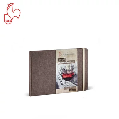 Hahnemühle Toned Watercolour Book akvarellfüzet, 200 g, 30 lap, A6, fekvő, beige