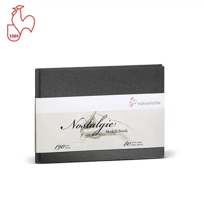 Hahnemühle Nostalgie rajz- és vázlatfüzet, 190 g, 40 lap - A5, fekvő