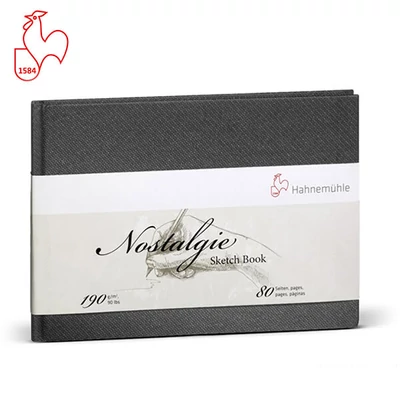Hahnemühle Nostalgie rajz- és vázlatfüzet, 190 g, 40 lap - A4, fekvő