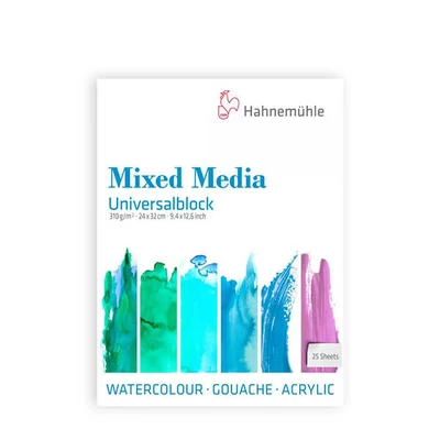 Hahnemühle Mixed Media univerzális festőtömb, 310 g, 25 lap - 24x32 cm
