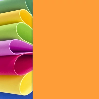 Dekorgumi - élénknarancs