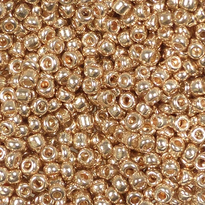 Fémes kásagyöngy, 2 mm - arany