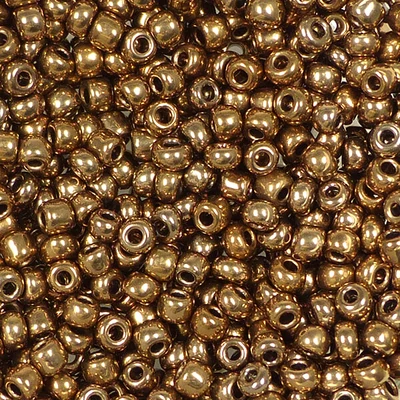 Fémes kásagyöngy, 2 mm - bronz