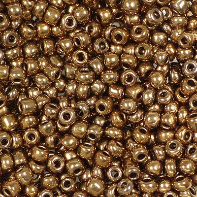 Fémes kásagyöngy, 2 mm - bronz