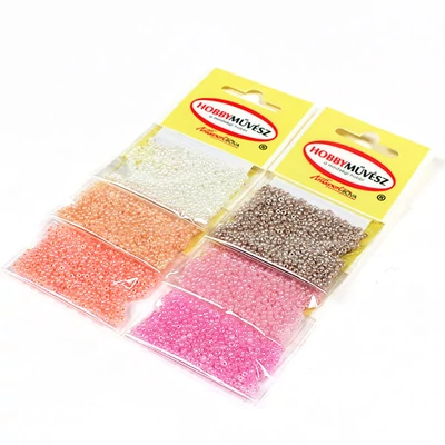 Gyöngyházas kásagyöngy, 2 mm -különféle színekben