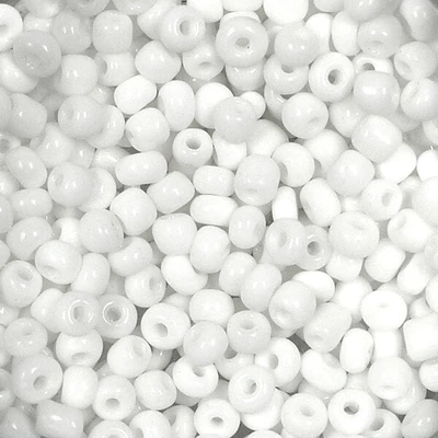 Kásagyöngy, telt színű, 2 mm - fehér