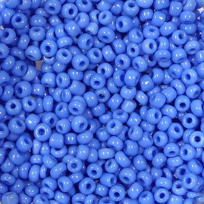 Kásagyöngy, telt színű, 2 mm - középkék