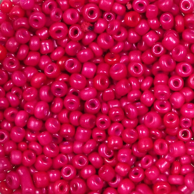 Kásagyöngy, telt színű, 2 mm - pink