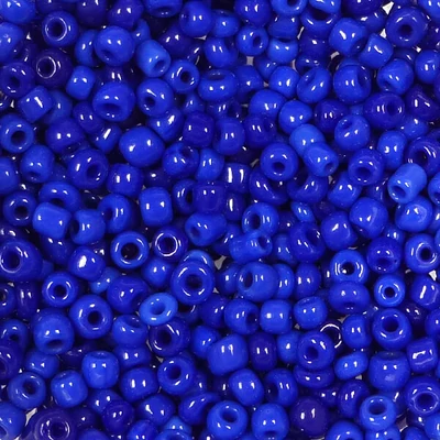 Kásagyöngy, telt színű, 2 mm - sötétkék