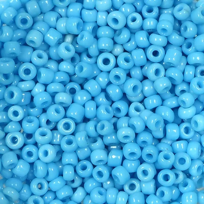 Kásagyöngy, telt színű, 2 mm - világoskék