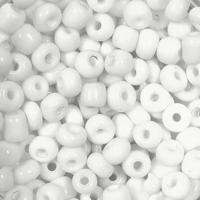Kásagyöngy, telt színű, 4 mm - fehér