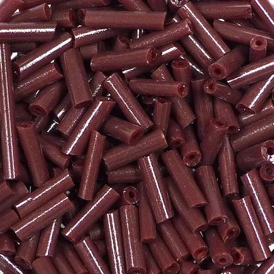 Szalmagyöngy, telt színű, 6 mm - barna