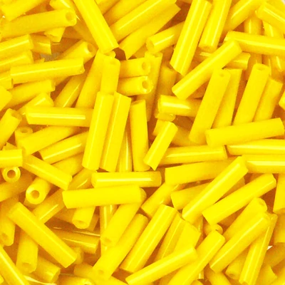 Szalmagyöngy, telt színű, 6 mm - citromsárga