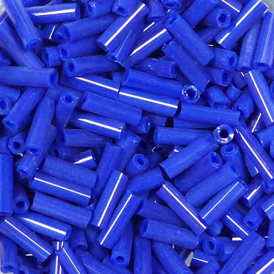 Szalmagyöngy, telt színű, 6 mm - sötétkék