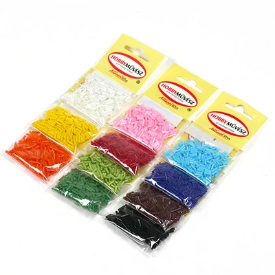 Szalmagyöngy, telt színű, 6 mm - különféle színekben