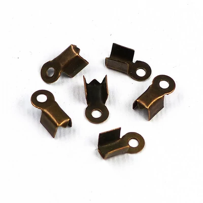 Bőr végzáró, szögletes - antik, 3x9 mm