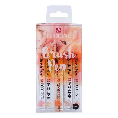 Talens Ecoline Brush Pen akvarell ecsetfilc készlet - 5 db, Beige-pink