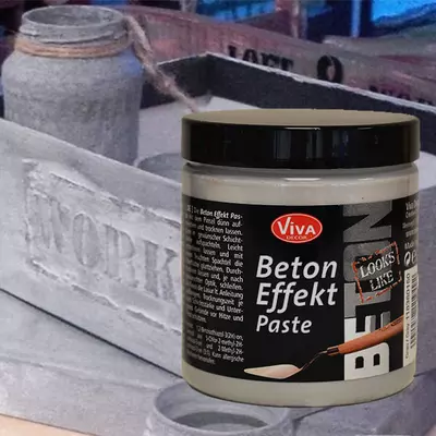 Beton Effekt Paste, 250 ml - szürke paszta