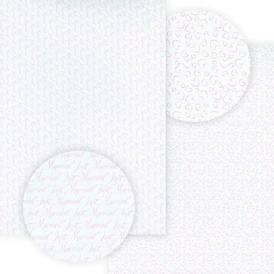 Fotókarton, 49,5x68 cm - Wedding rose - felíratok, szívek