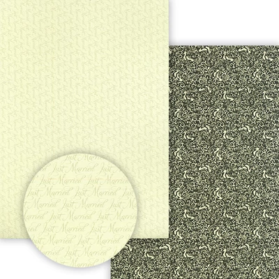 Fotókarton, 49,5x68 cm - Wedding classic - Just Married, inda