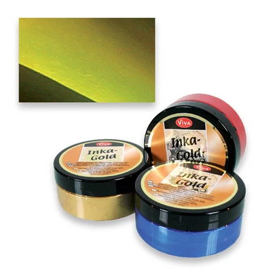 Inka Gold metál festékpaszta, 50 g - grün gelb