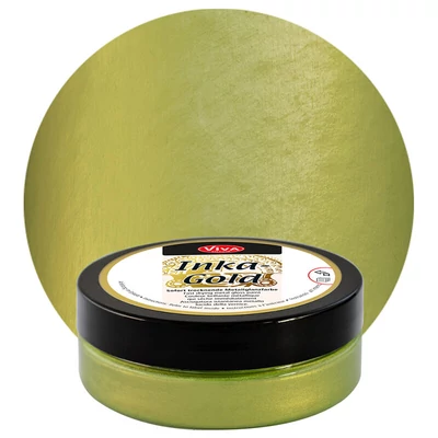 Inka Gold metál festékpaszta, 50 g - grün gelb