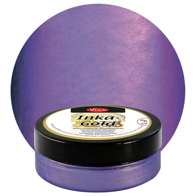 Inka Gold metál festékpaszta, 50 g - violett