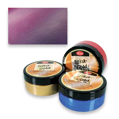 Inka Gold metál festékpaszta, 50 g - violett