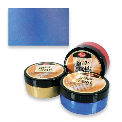 Inka Gold metál festékpaszta, 50 g - stahl blau