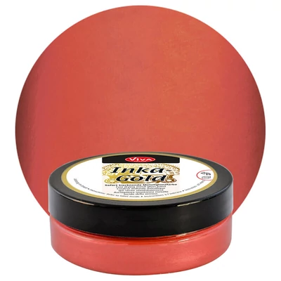 Inka Gold metál festékpaszta, 50 g - lava rot