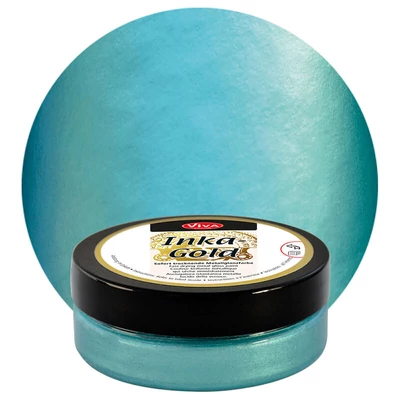 Inka Gold metál festékpaszta, 50 g - turquoise