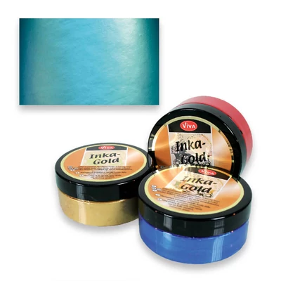 Inka Gold metál festékpaszta, 50 g - turquoise