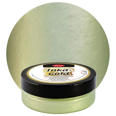 Inka Gold metál festékpaszta, 50 g - mintgreen