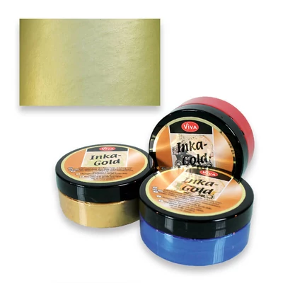 Inka Gold metál festékpaszta, 50 g - mintgreen