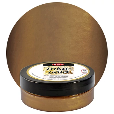 Inka Gold metál festékpaszta, 50 g - browngold