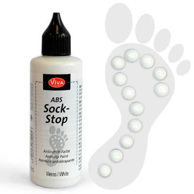ABS csúszásgátló zoknifesték, 82 ml - fehér
