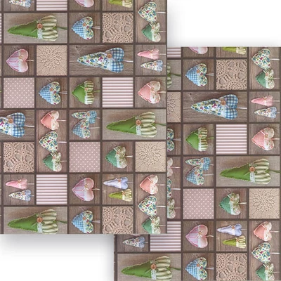 Fotókarton, 49,5x68 cm - alpesi szívek