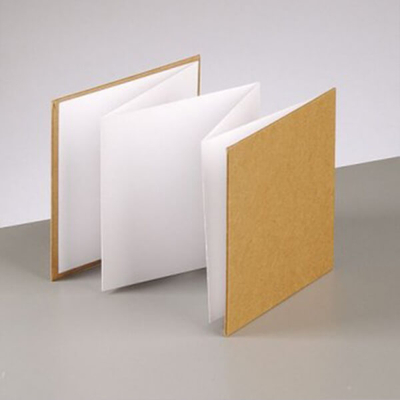 Papírmasé fotó leporelló album, négyzet - 13x13 cm, 6 lapos