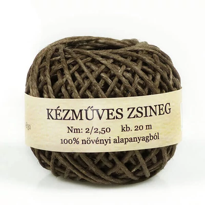 Kenderzsineg gombolyag 20 m - katonazöld