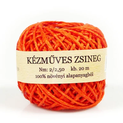 Kenderzsineg gombolyag 20 m - narancssárga
