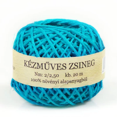 Kenderzsineg gombolyag 20 m - türkiz