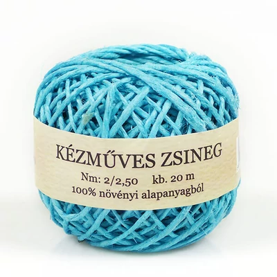 Kenderzsineg gombolyag 20 m - világoskék
