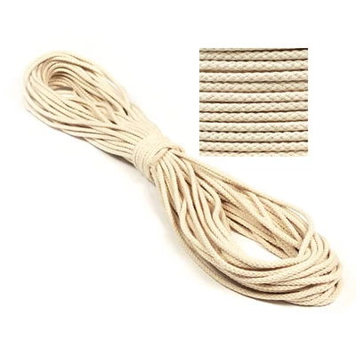 Kötél, pamut - 5 mm, natúr