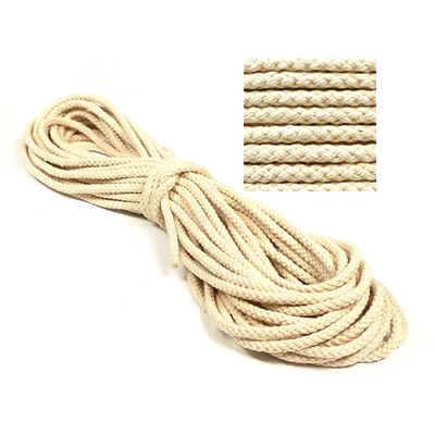 Kötél, pamut - 8 mm, natúr