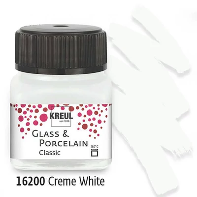 Üveg- és porcelánfesték, Kreul, Classic - 00 krémfehér