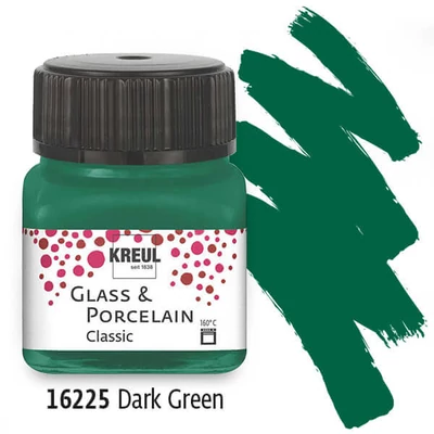 Üveg- és porcelánfesték, Kreul, Classic - 25 sötétzöld