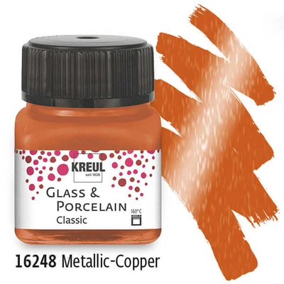 Üveg- és porcelánfesték, Kreul, Classic - metál réz