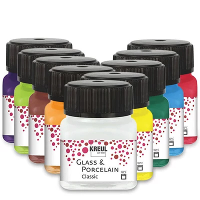 Üveg- és porcelánfesték, Kreul, Classic - különféle színekben